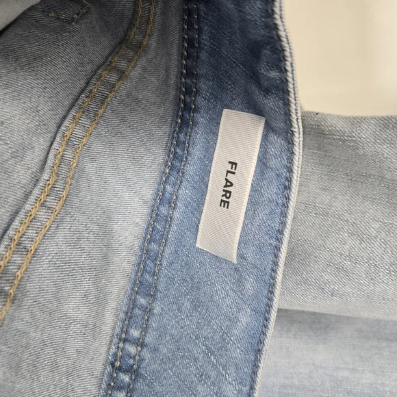 Torrid Light Blue Distressed Flare Jeans - Picture 8 of 8